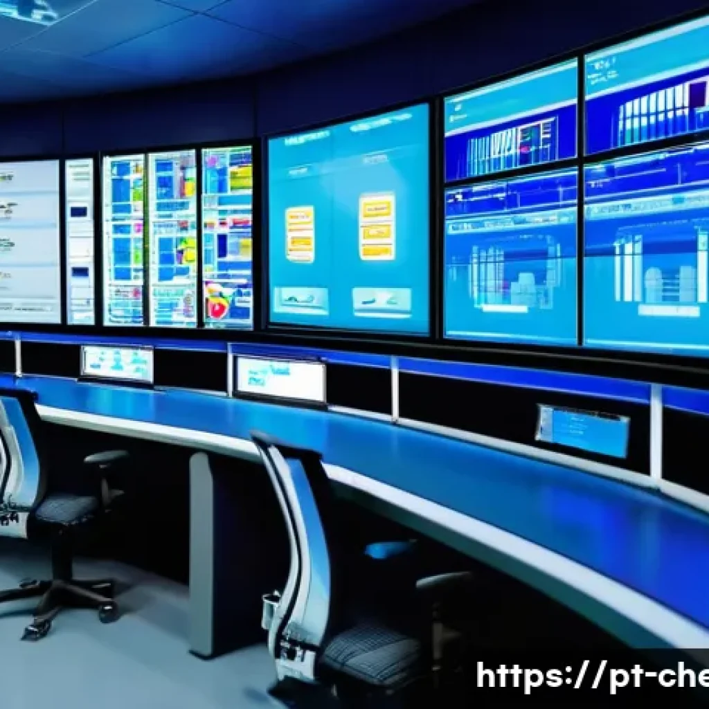 화학공학 업무 프로세스 개선 - A modern chemical plant control room featuring advanced Distributed Control Systems (DCS) and Progra...
