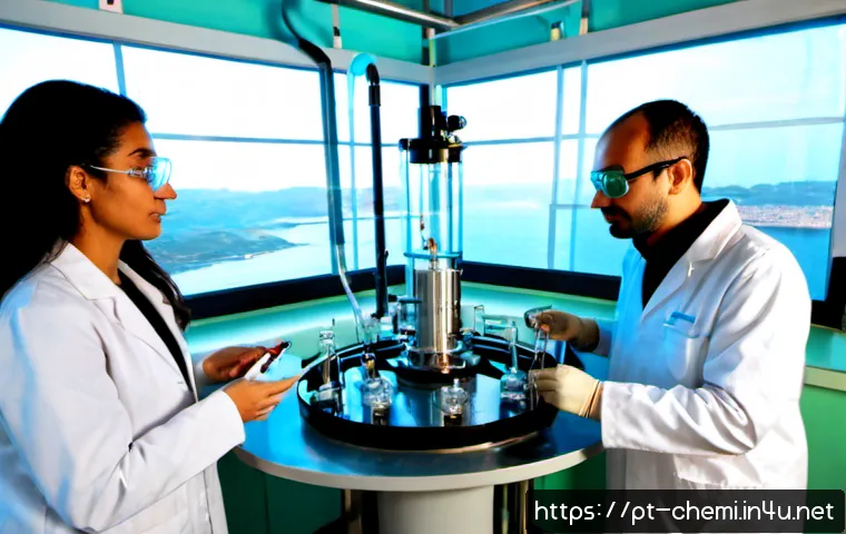 화학공학 최신 연구결과 - Photorealistic chemical engineering research laboratory in Porto, Portugal, a diverse team of scient...